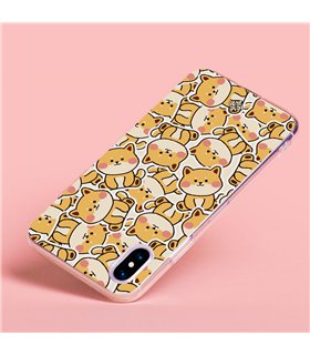 Funda para [ Vivo Y35 ] Dibujo Cute [ Pegatinas Perrito Shiba ] de Silicona Flexible para Smartphone