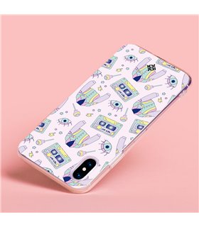 Funda para [ Vivo Y35 ] Dibujo Cute [ Chaqueta Retro de Color Pastel Años 90 ] de Silicona Flexible