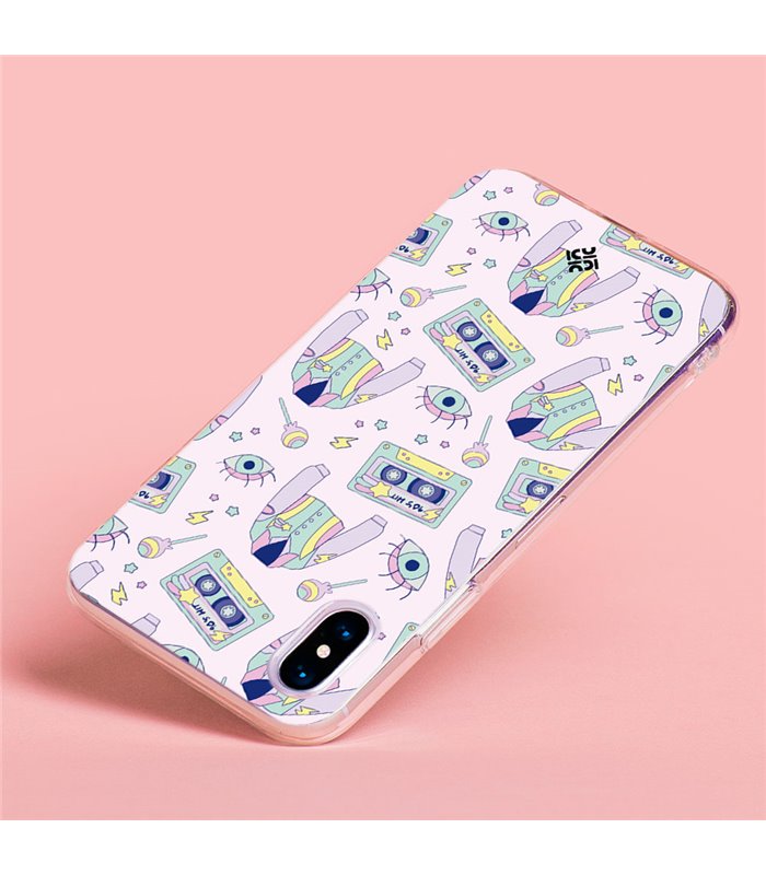 Funda para [ Vivo Y35 ] Dibujo Cute [ Chaqueta Retro de Color Pastel Años 90 ] de Silicona Flexible