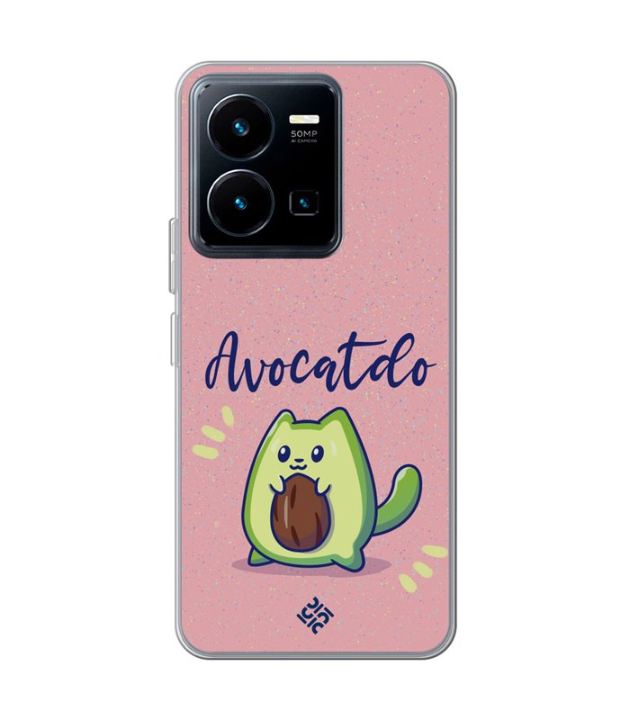 Funda para [ Vivo Y35 ] Dibujo Cute [ Avocatdo ] de Silicona Flexible para Smartphone