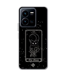 Funda para [ Vivo Y35 ] Dibujo Esotérico [ Carta del Tarot - The Moon ] de Silicona Flexible