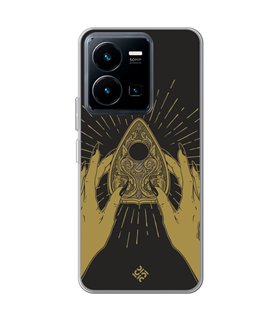 Funda para [ Vivo Y35 ] Dibujo Esotérico [ Planchette Oráculo ] de Silicona Flexible para Smartphone