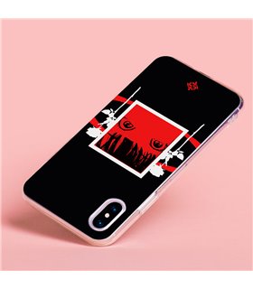 Funda para [ Vivo Y35 ] Dibujos Frikis [ Mirada Anime, Manga Rojo Intenso ] de Silicona Flexible