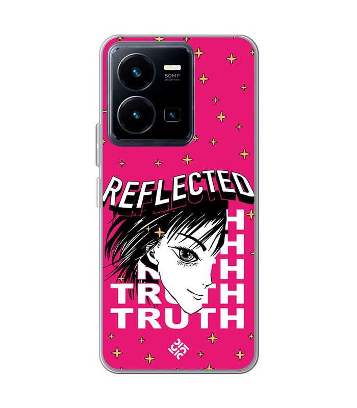 Funda para [ Vivo Y35 ] Dibujos Frikis [ Chica Manga Reflected Truth ] de Silicona Flexible para Smartphone