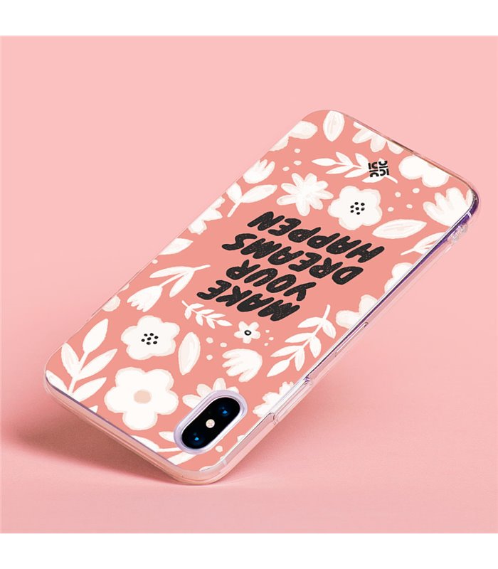 Funda para [ Vivo Y35 ] Dibujo Frases Guays [ Make You Dreams Happen ] de Silicona Flexible