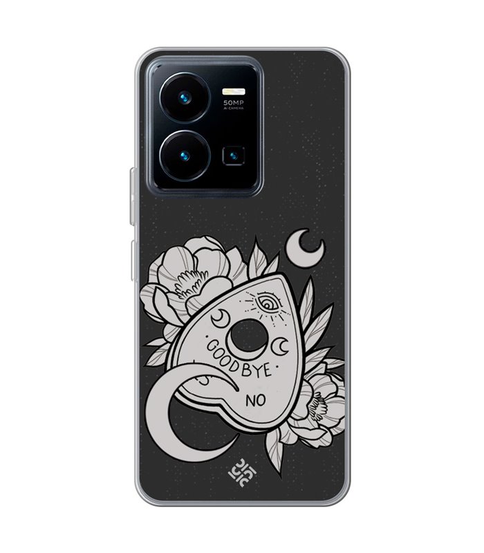 Funda para [ Vivo Y35 ] Dibujo Gotico [ Dieza de la Ouija - Yes or No ] de Silicona Flexible