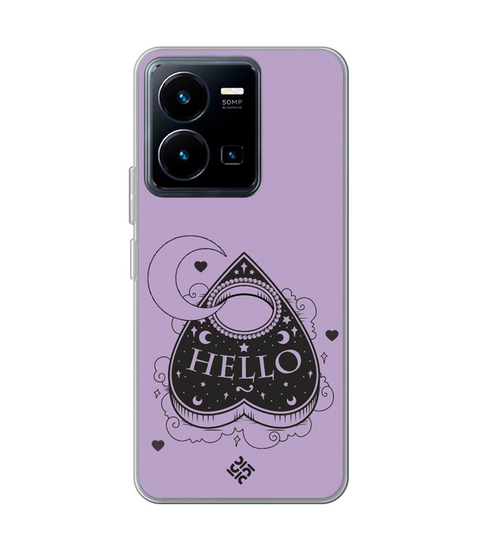 Funda para [ Vivo Y35 ] Dibujo Gotico [ Dieza de la Ouija - Hello ] de Silicona Flexible