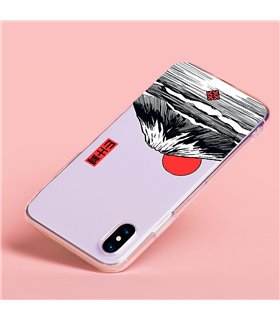 Funda para [ Vivo Y35 ] Dibujo Japones [ Monte Fuji ] de Silicona Flexible para Smartphone 