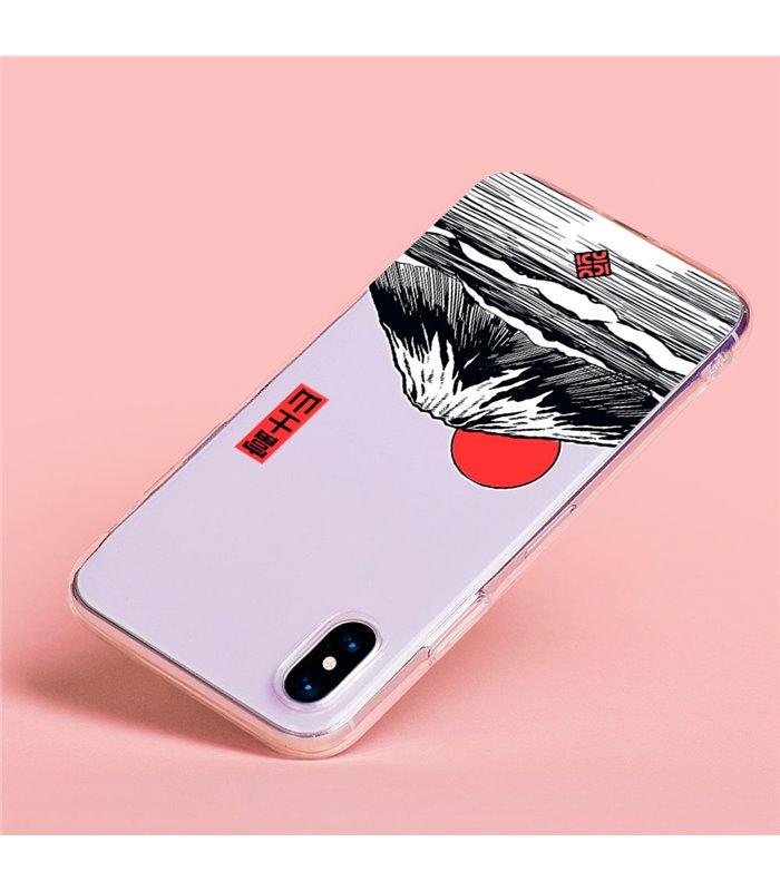 Funda para [ Vivo Y35 ] Dibujo Japones [ Monte Fuji ] de Silicona Flexible para Smartphone 