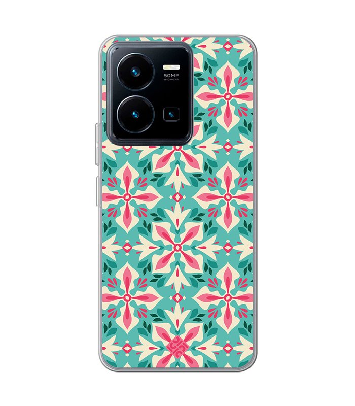 Funda para [ Vivo Y35 ] Dibujos Retro [ Caleidoscopio ] de Silicona Flexible