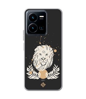 Funda para [ Vivo Y35 ] Dibujo Zodiaco [ Signo Zodiacal - Leo ] de Silicona Flexible para Smartphone 