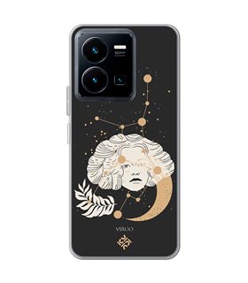 Funda para [ Vivo Y35 ] Dibujo Zodiaco [ Signo Zodiacal - Virgo ] de Silicona Flexible para Smartphone 