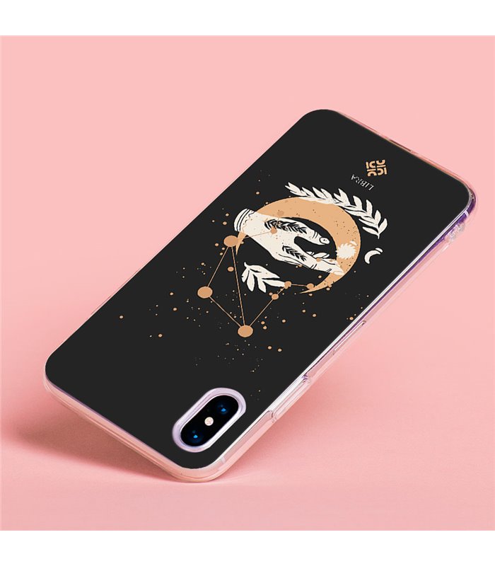 Funda para [ Vivo Y35 ] Dibujo Zodiaco [ Signo Zodiacal - Libra ] de Silicona Flexible para Smartphone 