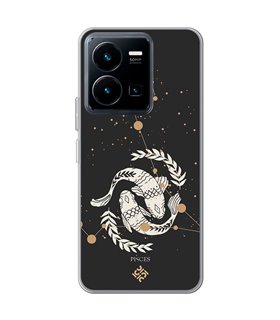 Funda para [ Vivo Y35 ] Dibujo Zodiaco [ Signo zodiacal - Picis ] de Silicona Flexible para Smartphone 