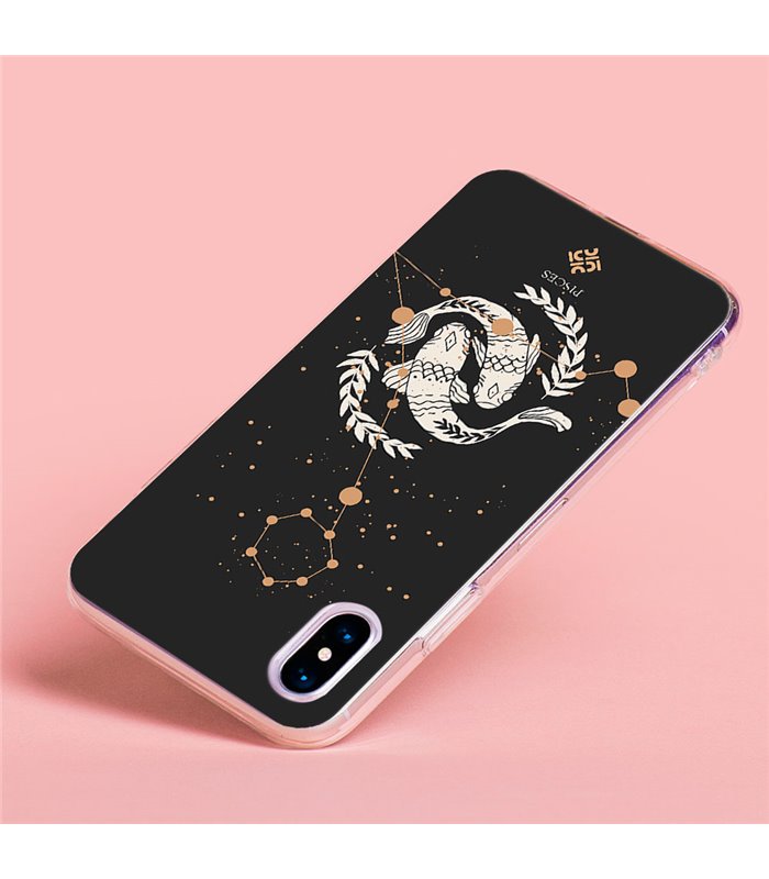 Funda para [ Vivo Y35 ] Dibujo Zodiaco [ Signo zodiacal - Picis ] de Silicona Flexible para Smartphone 