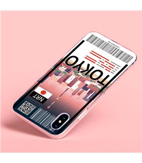 Funda para [ Vivo Y35 ] Billete de Avión [ Tokio ] de Silicona Flexible para Smartphone 