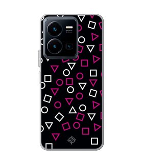 Funda para [ Vivo Y35 ] Squid Game [Símbolos Mix] de Silicona Flexible para Smartphone 