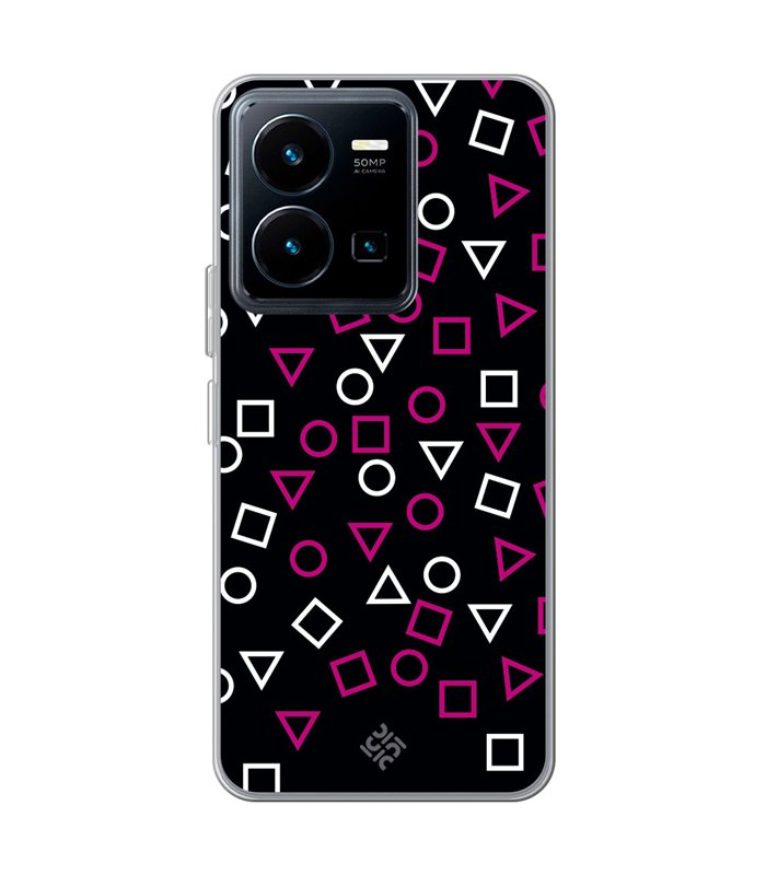 Funda para [ Vivo Y35 ] Squid Game [Símbolos Mix] de Silicona Flexible para Smartphone 