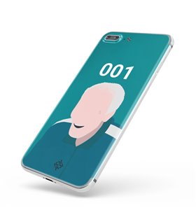 Funda para [ Vivo Y35 ] Squid Game [Jugador Número 001] de Silicona Flexible para Smartphone 