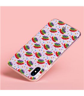 Funda para [ Vivo Y16 ] Dibujo Auténtico [ Arcoiris - Love Wins ] de Silicona Flexible para Smartphone