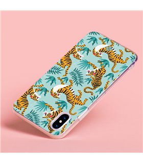 Funda para [ Vivo Y16 ] Dibujo Tendencias [ Estampado de Tigres ] de Silicona Flexible para Smartphone