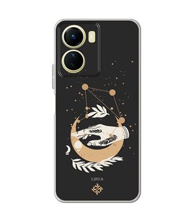 Funda para [ Vivo Y16 ] Dibujo Zodiaco [ Signo Zodiacal - Libra ] de Silicona Flexible para Smartphone