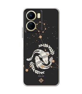 Funda para [ Vivo Y16 ] Dibujo Zodiaco [ Signo zodiacal - Picis ] de Silicona Flexible para Smartphone