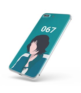 Funda para [ Vivo Y16 ] Squid Game [Jugador Número 067] de Silicona Flexible para Smartphone