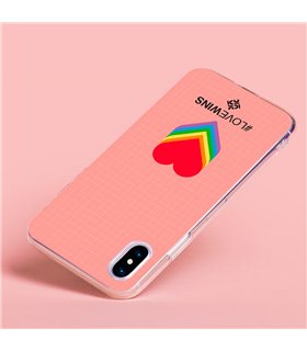 Funda para [ Vivo Y22s ] Dibujo Auténtico [ Corazones - Love Wins ] de Silicona Flexible para Smartphone