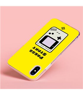 Funda para [ Vivo Y22s ] Dibujo Auténtico [ Consola - Press Start ] de Silicona Flexible para Smartphone