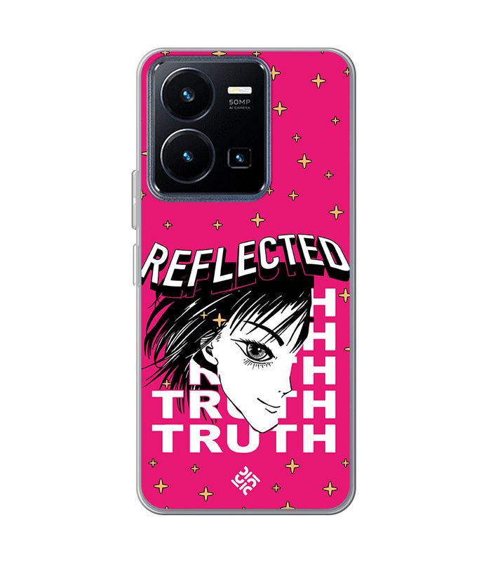 Funda para [ Vivo Y22s ] Dibujos Frikis [ Chica Manga Reflected Truth ] de Silicona Flexible para Smartphone