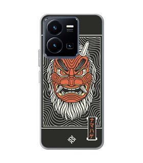 Funda para [ Vivo Y22s ] Dibujo Japones [ Demonio Namahage Japones ] de Silicona Flexible para Smartphone