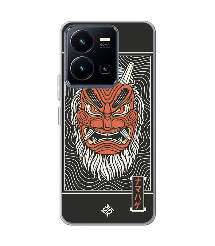 Funda para [ Vivo Y22s ] Dibujo Japones [ Demonio Namahage Japones ] de Silicona Flexible para Smartphone