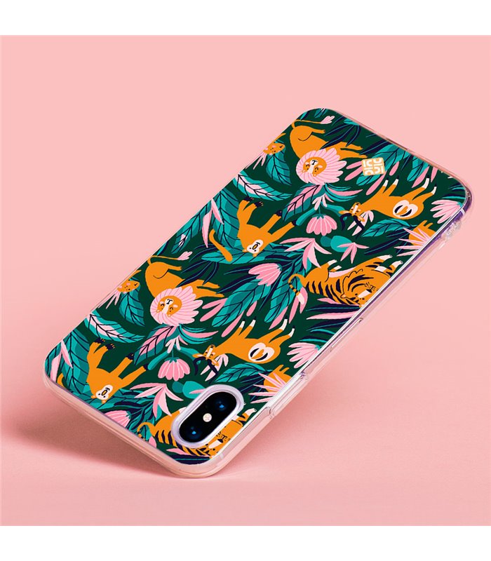 Funda para [ Vivo Y22s ] Dibujo Mascotas [ Estampado Animales de Selva ] de Silicona Flexible para Smartphone