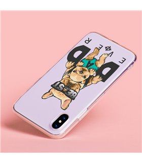 Funda para [ Vivo Y22s ] Dibujo Mascotas [ Perro Bulldog - Best Dad Ever ] de Silicona Flexible para Smartphone