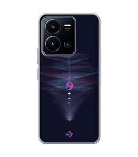 Funda para [ Vivo Y22s ] Diseño Música [ Dibujo Abstracto Música ] de Silicona Flexible para Smartphone