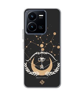 Funda para [ Vivo Y22s ] Dibujo Zodiaco [ Signo Zodiacal - Sagitario ] de Silicona Flexible para Smartphone