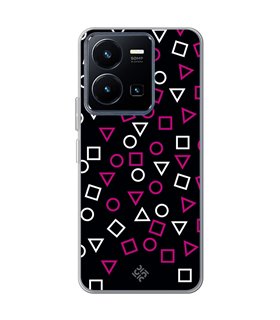 Funda para [ Vivo Y22s ] Squid Game [Símbolos Mix] de Silicona Flexible para Smartphone