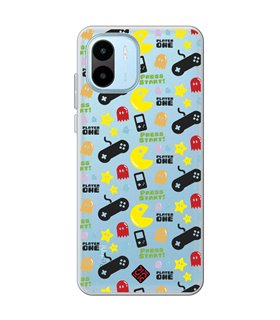 Funda para [ Xiaomi Redmi A1 ] Dibujo Auténtico [ Comecocos ] de Silicona Flexible para Smartphone