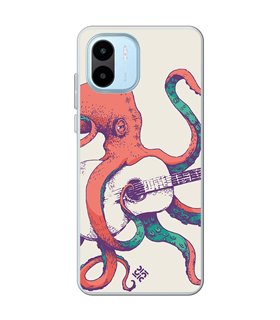 Funda para [ Xiaomi Redmi A1 ] Diseño Música [ Pulpo Tocando la Guitarra ] de Silicona Flexible