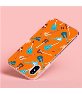 Funda para [ Xiaomi Redmi A1 ] Diseño Música [ Tipos de Guitarra ] de Silicona Flexible para Smartphone