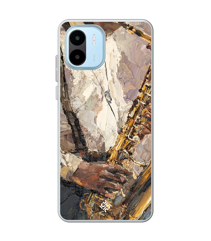 Funda para [ Xiaomi Redmi A1 ] Diseño Música [ Pintura - Tocando el Saxofón ] de Silicona Flexible