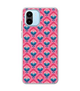 Funda para [ Xiaomi Redmi A1 ] Dibujos Retro [ Algodones Rosa - Caleidoscopio ] de Silicona