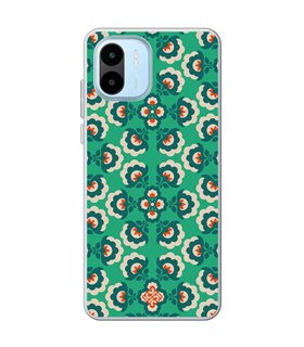 Funda para [ Xiaomi Redmi A1 ] Dibujos Retro [ Algodones Verdes - Caleidoscopio ] de Silicona