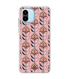 Funda para [ Xiaomi Redmi A1 ] Dibujos Retro [ Planta con Fondo Rosa - Retro ] de Silicona