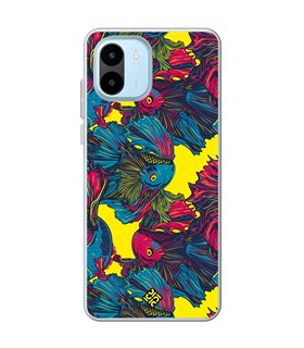 Funda para [ Xiaomi Redmi A1 ] Dibujo Auténtico [ Patrón de Pescado Betta ] de Silicona Flexible para Smartphone