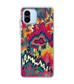 Funda para [ Xiaomi Redmi A1 ] Dibujo Auténtico [ Patrón Psicodélico Abstracto Y Colorido ] de Silicona