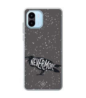 Funda para [ Xiaomi Redmi A1 ] Dibujo Auténtico [ Cuervo Never More ] de Silicona Flexible para Smartphone 