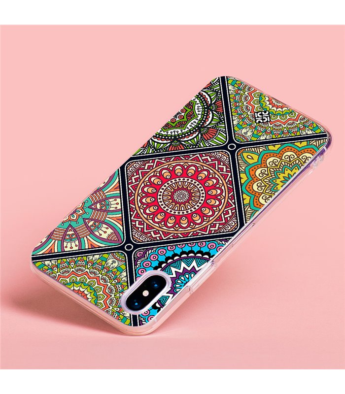 Funda para [ Xiaomi Redmi A1 ] Dibujo Auténtico [ Motivos Mandala ] de Silicona Flexible para Smartphone 