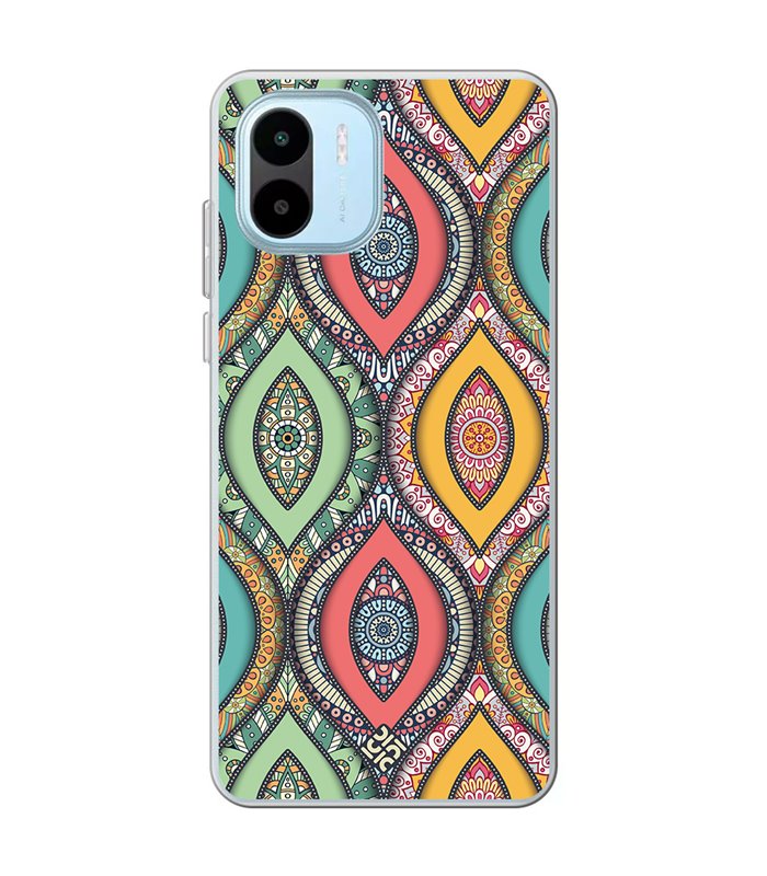 Funda para [ Xiaomi Redmi A1 ] Dibujo Auténtico [ Ojo de Hamsa Mandala ] de Silicona Flexible